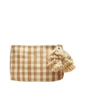 Mar Y Sol Hazel Raffia Clutch, Brown